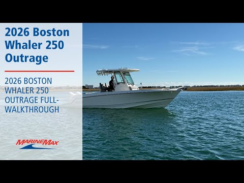 2026 Boston Whaler 250 Outrage 25.0 feet Walk-Through - Features & Buyer's Guide, Clearwater, Florida #1