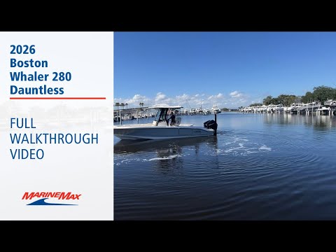 2026 Boston Whaler 280 Dauntless 28.0 feet Walk-Through - Features & Buyer's Guide, Clearwater, Florida #1