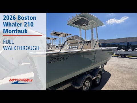 2026 Boston Whaler 210 Montauk 21.0 feet Walk-Through - Features & Buyer's Guide, Clearwater, Florida #1