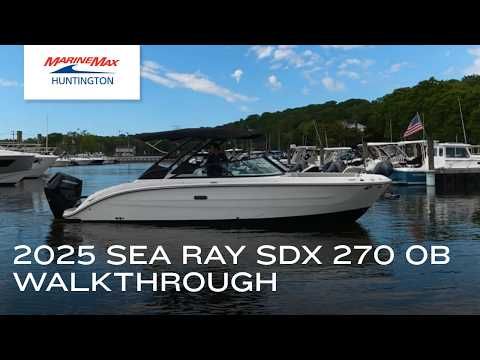 2025 Sea Ray SDX 270 Outboard 27.0 feet Walk-Through - Features & Buyer's Guide, Clearwater, Florida #1