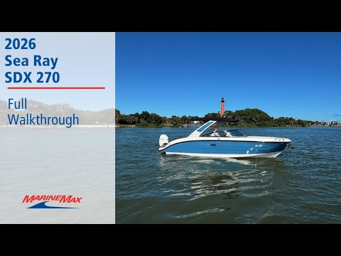 2026 Sea Ray SDX 270 Outboard 27.0 feet Walk-Through - Features & Buyer's Guide, Clearwater, Florida #1