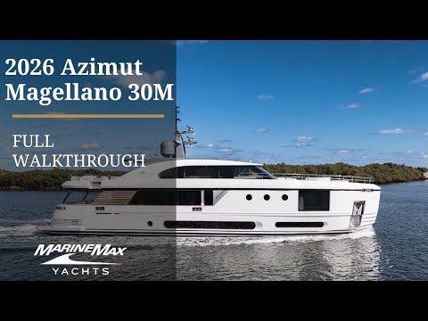 2026 Azimut Magellano 30M 95.0 feet Walk-Through - Features & Buyer's Guide, Clearwater, Florida #1