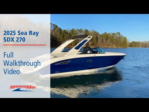 2025 Sea Ray SDX 270 27.0 feet Walk-Through - Features & Buyer's Guide, Clearwater, Florida #1